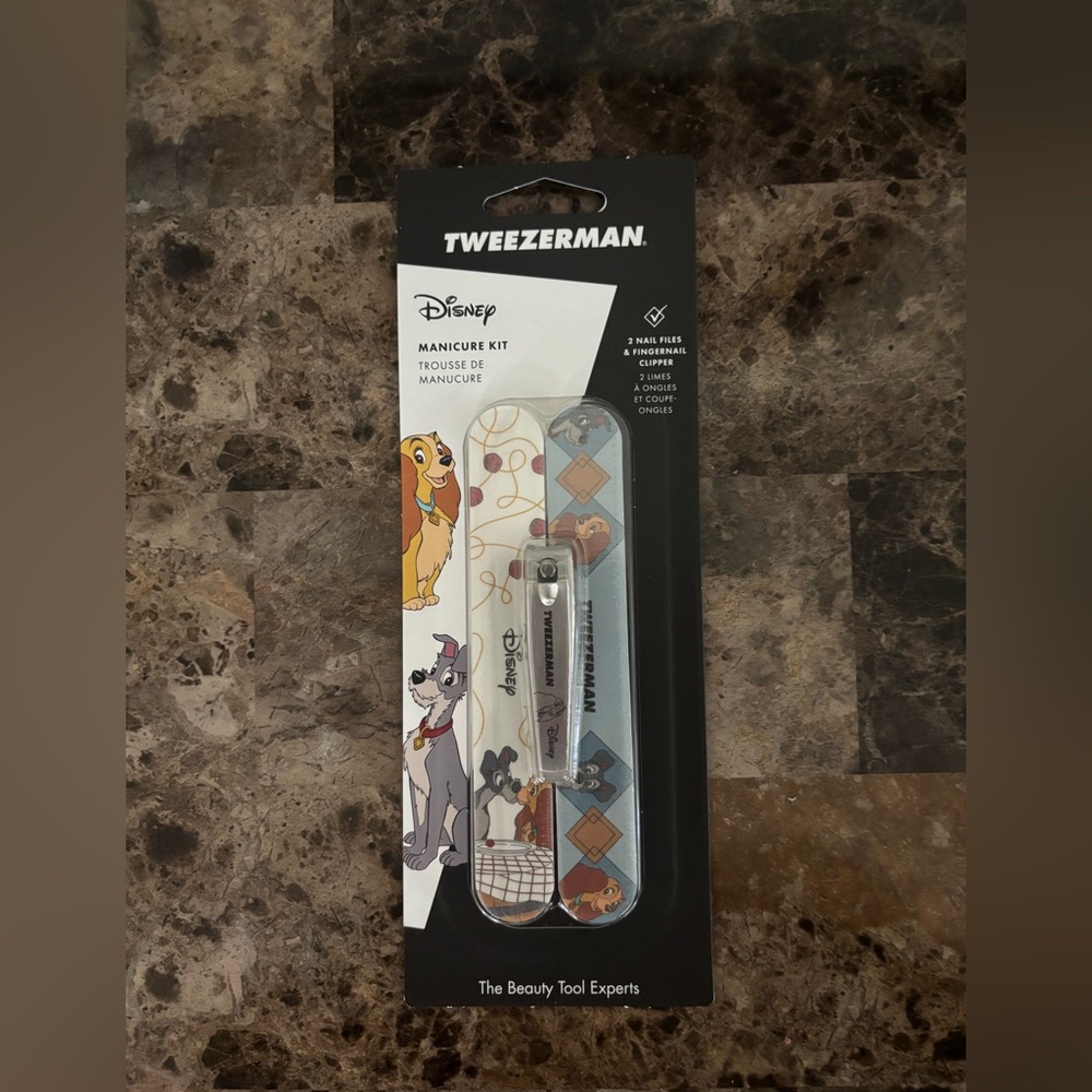 Tweezerman Disney Manicure Kit Nail File Fingernail Clipper Nailcare Nails New